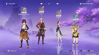 Genshin Impact Combat Demo (𝐖𝐨𝐫𝐥𝐝 𝐋𝐯𝐥 𝟓, 𝐀𝐑 𝟒𝟓):  Heizou + Thoma + Emilie + Yaoyao