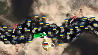 Российские беспилотники сбрасывают гранаты на украинские окопы в Бахмуте