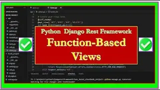 Creating APIs with Function-Based Views (FBVs) in Django REST Framework | Python Tutorial