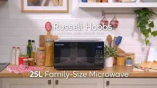 Russell Hobbs Family Size 25L Digital Microwave, Black - RHMT2516B