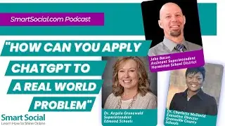"How can you apply ChatGPT to a real world problem", with Dr. Grunewald, Dr. McDavid, & Jake Bacon