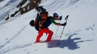 Dernière pente avant bivouac