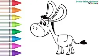 Nasrettin Hodja Donkey Küheylan Coloring Page | Coloring Videos For Kids | Coloring Games