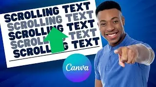 How to Create Scrolling Text in Canva ? ( QUICK)