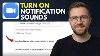 How to turn on Zoom waiting room notification sounds (Step By Step 2026)