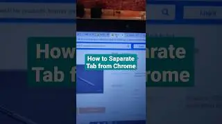 How to saparate tab from chrome #computerlearning #computershorts #computertips #ytshorts #shorts