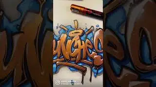 Copper Graffiti on paper