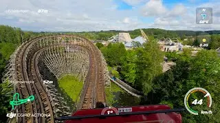 Werewolf Onride POV with speed and g-force @ Walibi Belgium