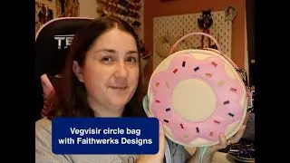 The Vegvisir circle bag a new pattern from Faithwerks Designs