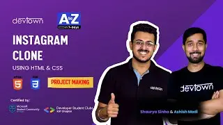 INSTAGRAM Clone A to Z in 7 Days｜ Using HTML & CSS ｜ PROJECT MAKING