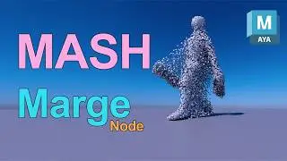 MASH VFX Marge Node  en  Maya Tutorial