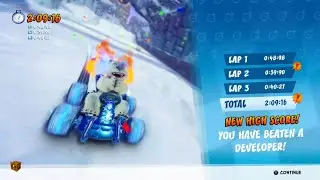 Polar Pass - Developer Time Beaten!! - CTR Nitro-Fueled Developer Time Trial