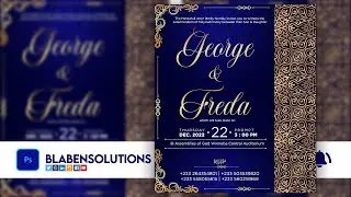 How to design your own wedding invitation card using photoshop for free