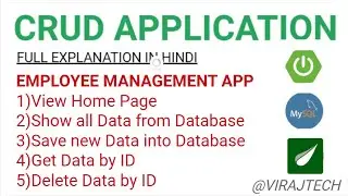 ThymeLeaf CRUD Operation using Spring Boot & MySQL for beginner(Hindi)| CRUD using ThymeLeaf & MYSQL