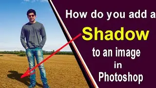 How do you add a shadow to an image in Photoshop?