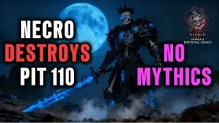 S10 Shadowblight Necro DESTROYS PIT 110 NO MYTHICS | Diablo 4 Necromancer Endgame Build Skulm 