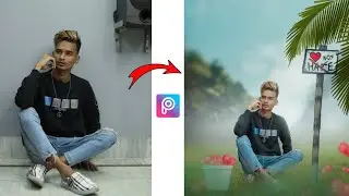 PicsArt New Background Change Photo Editing Tutorial 2022🔥 - SK EDITZ