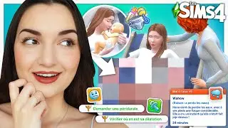 JE DÉCOUVRE LE MOD ACCOUCHEMENT RÉALISTE (il est incroyable)🍼👶 | Mod Sims 4
