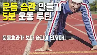 운동 습관 만들기 위한 운동? 체조? 간단한 5분 동작!