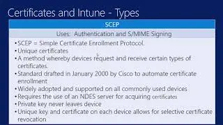 Microsoft Endpoint Manager  Intune   Configuration Profiles   Part  5   Working with Certificates