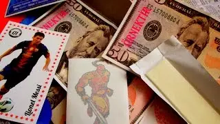Распаковка жвачек с футболистами