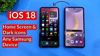 iOS 18 Dark Icons in Any Samsung Devices | Galaxy S24 | One UI 6.1 | iOS 18 Beta 3