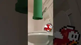 Mario Splashes in the Toilet!