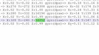 Testing MPU6050 Raw read application on BBB