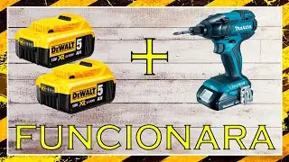 utilizar tus herramientas makita con las baterias dewalt