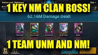 1 Key NM Clan Boss with Batman Forever Unkillable! | Raid: Shadow Legends