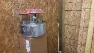 Working at the shop putting in a wood heater