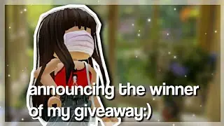 Announcing the winner of my giveaways:)