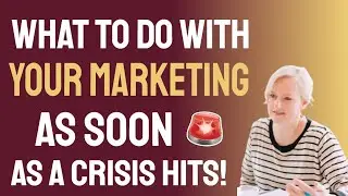 What to do with your marketing as soon as a crisis hits