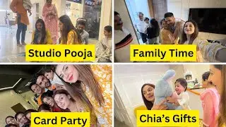 Choti Diwali In INDIA  | Chia’s Gifts Unboxing ,Studio Pooja, Family Time 🪔 @anshumsakshivlogs