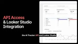 AI Tracker API & Looker Studio Integration for Enterprise Teams in Surfer