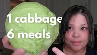 1 Cabbage, 6 Meals | COOKING FOR ONE 