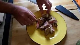 Жареный тунец в кунжуте