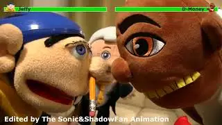SML Movie: Jeffy The Boxer! - Jeffy VS. D-Money Battle [With Healthbars]