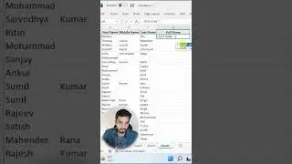 How to combine first name middle name and last name in excel | Text join function in 