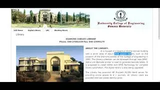osmania university hyderabad | PG courses mtech/mpharm