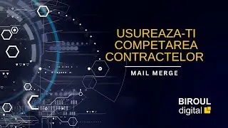 Usurează competarea contractelor de psihologie cu mail merge