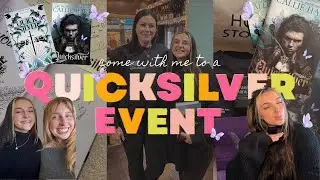 BOOKISH VLOG 📖🗡️🦋 Quicksilver event with Callie Hart, making bookish jewellery, book chats 🫶