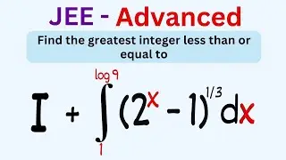 Easy JEE Advanced integral question