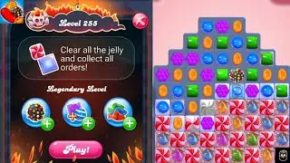 Candy crush saga level 255  ( No Boosters ) Walkthrough