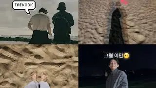 army saw taekook in haeundae beach at 2 am..they had a beach date | Taekook Moments