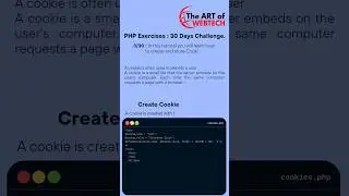 PHP TUTORIAL: Cookies Exercise 
