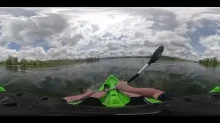 Otisco Lake, Marietta, NY. Kayak Timelapse. GoPro Fusion 360