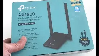 Adapter WiFi-6 USB-3.0 {Connection 5 Ghz} [The most powerful wireless]