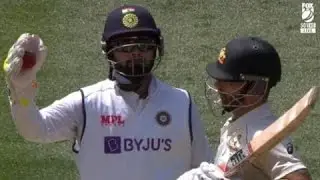 Rishabh Pant singing spiderman spiderman behind the stumps in the 4th Test at Brisbane #AUSvsIND