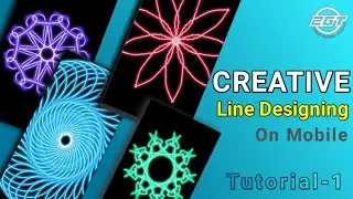 #viral #art #shorts how to design different line Designing on mobile | Tutorials